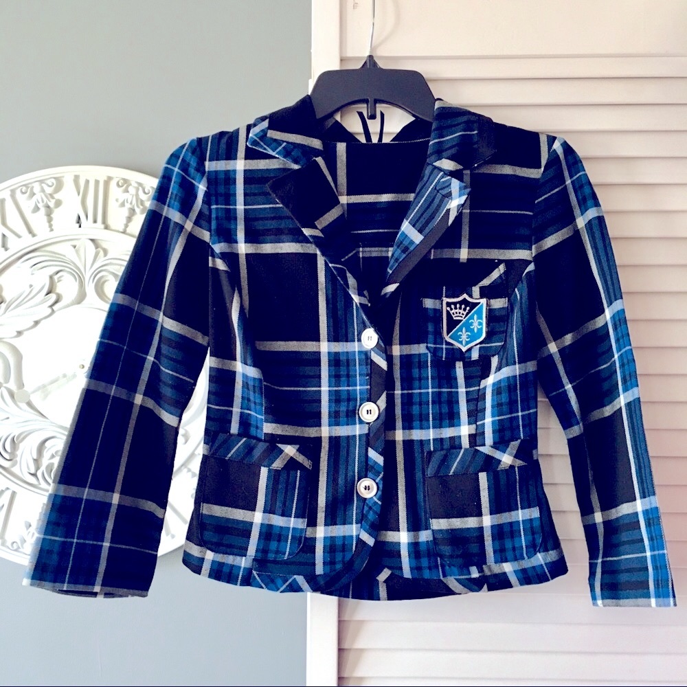 Plaid Crest Blazer